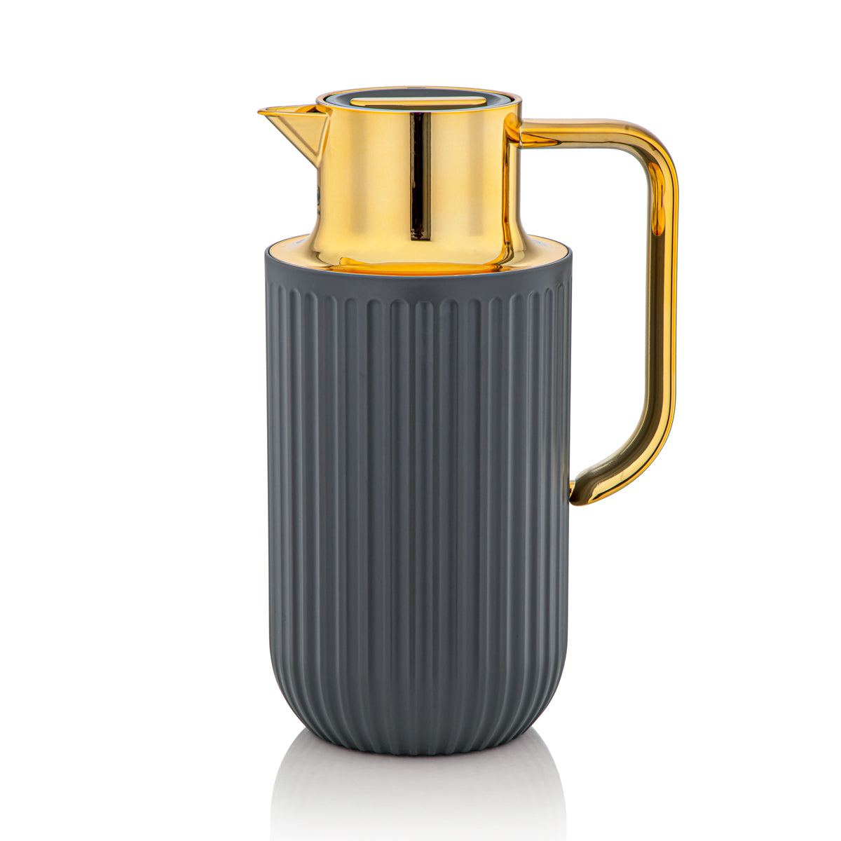 Almarjan 1.6 Liter Vacuum Flask  Matt Grey & Gold - 2C122-160 MG/G