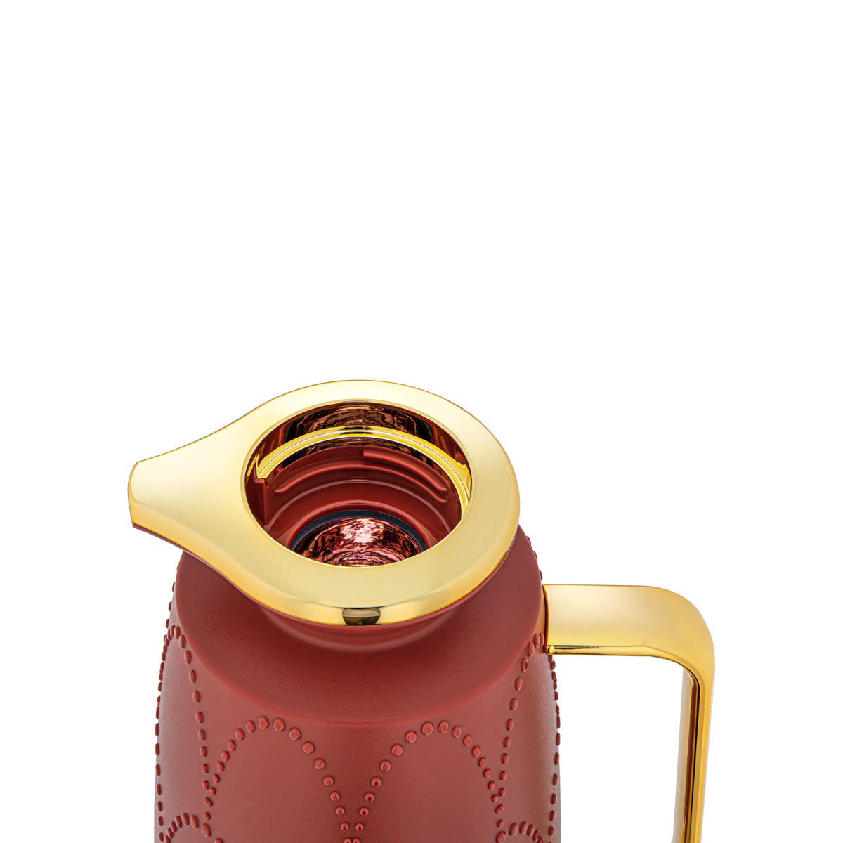 Almarjan 2 Pieces Vacuum Flask Set Red & Gold - 2C123AB-100 BKR/G