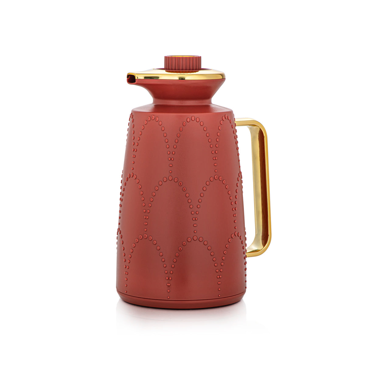 Almarjan 2 Pieces Vacuum Flask Set Red & Gold - 2C123AB-100 BKR/G