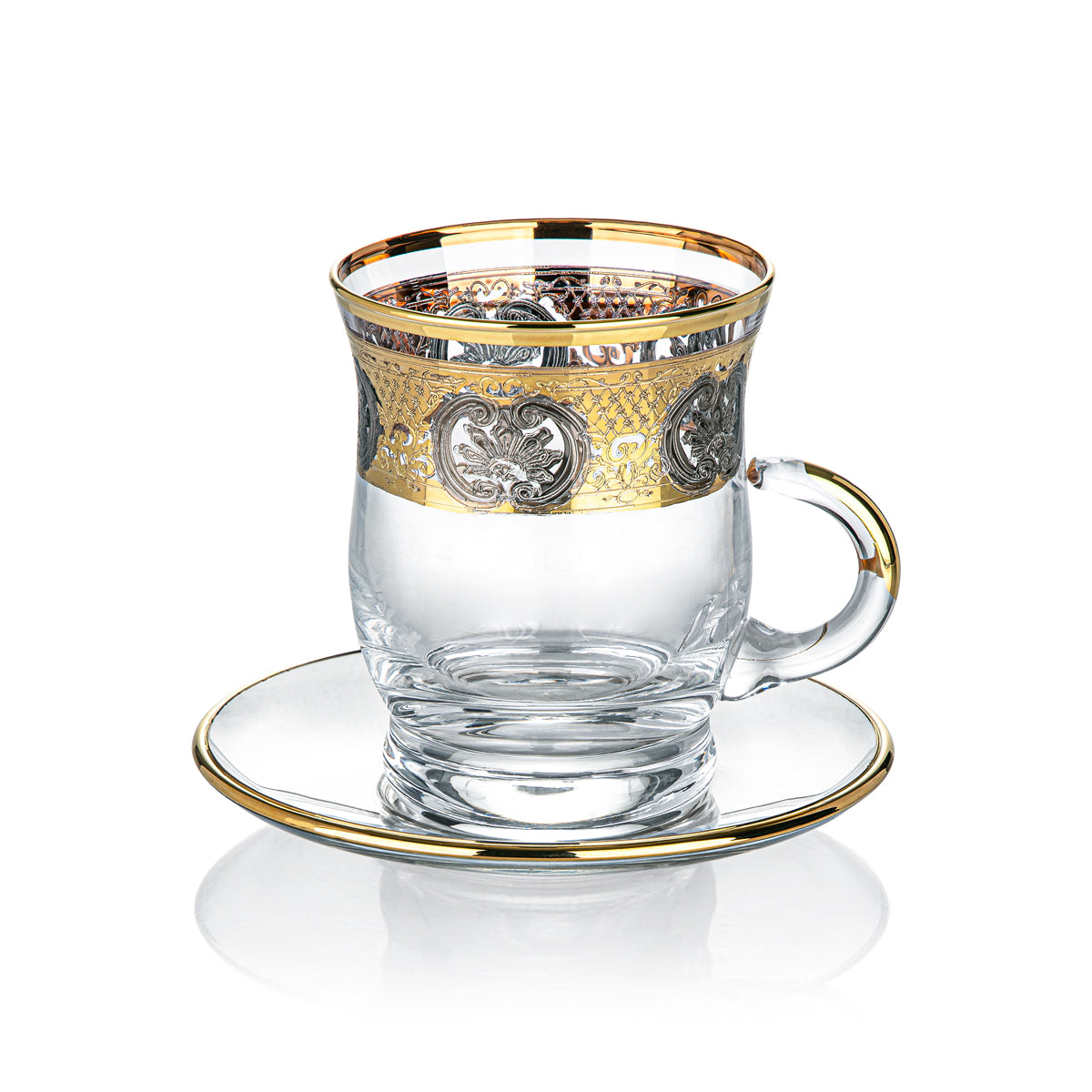 Almarjan 6 Pieces Glass Tea Cup Set - 3088/763