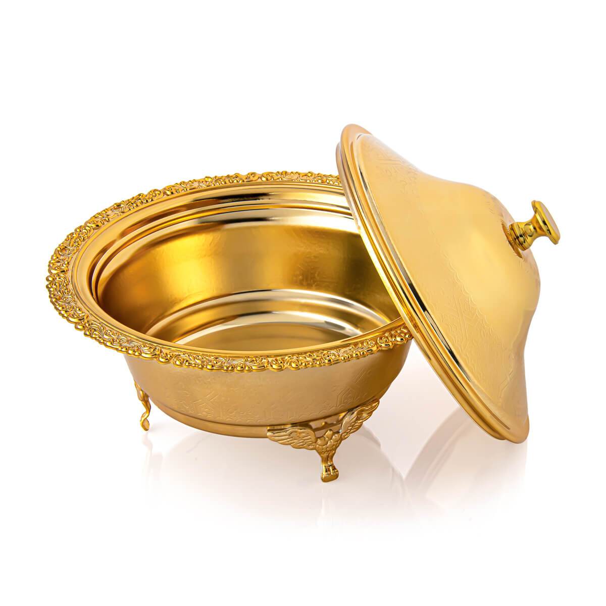 Shop 20 CM Date Bowl With Cover Goldat Almarjanstore.com - UAE