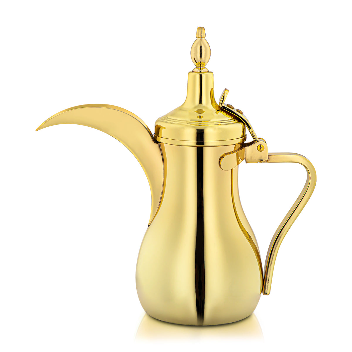 ALMARJAN 1.5 Liter Stainless Steel Dallah Gold K0874Y48