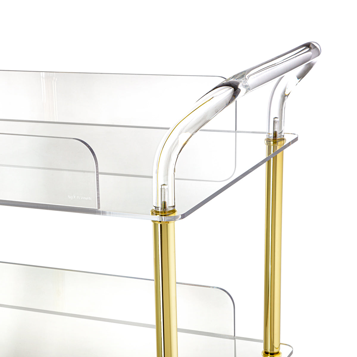 Almarjan 3 Tier Acrylic Serving Trolley - FA2387