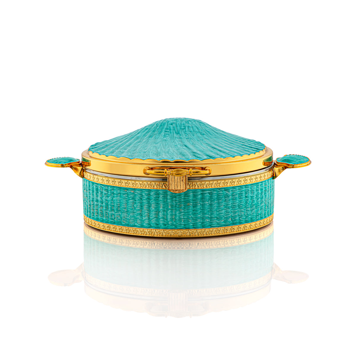 Almarjan 3500 ML Sadaf Collection Hot Pot Pearl Green & Gold - HP-17