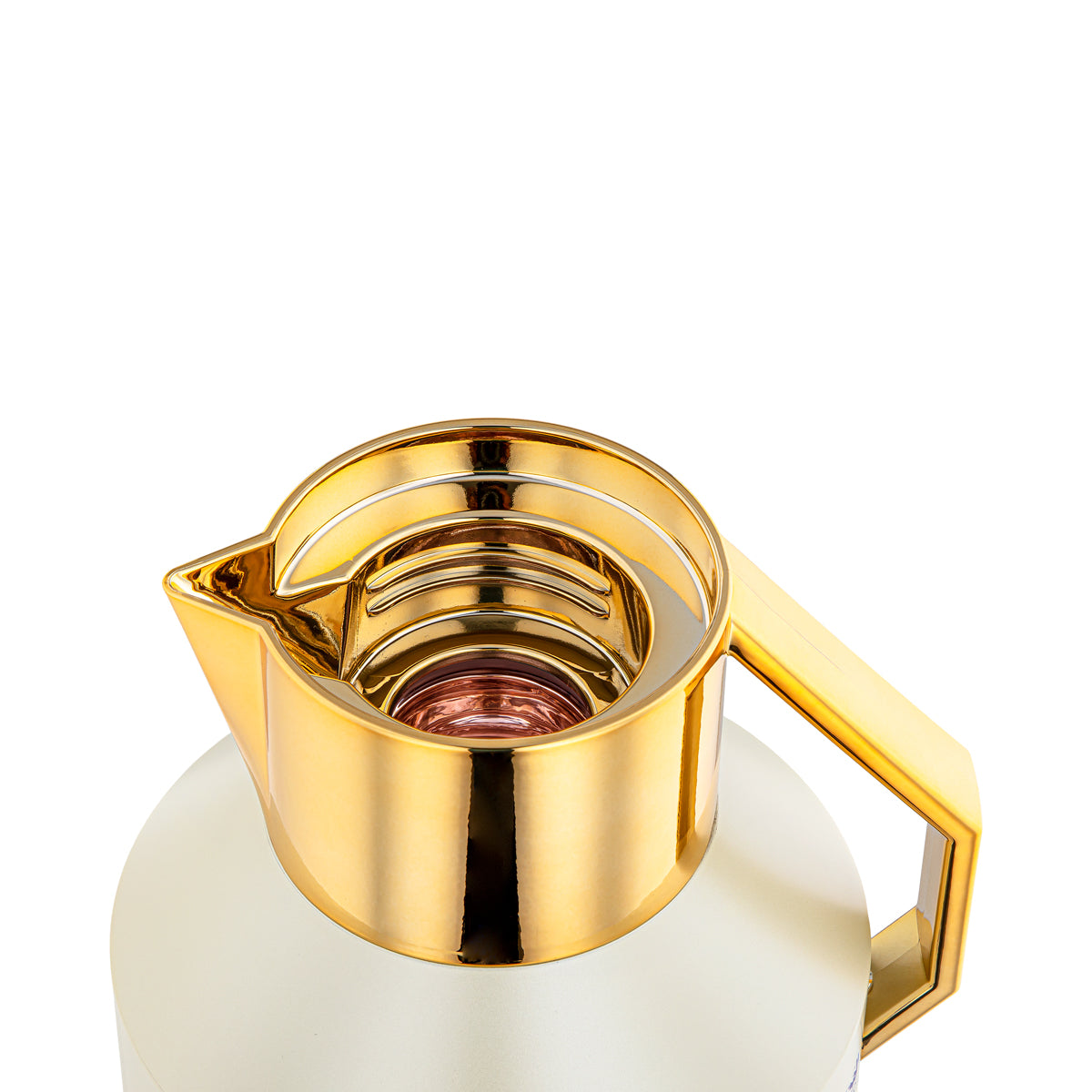 Almarjan 1 Liter Vacuum Flask Beige & Gold - MAL-BEG