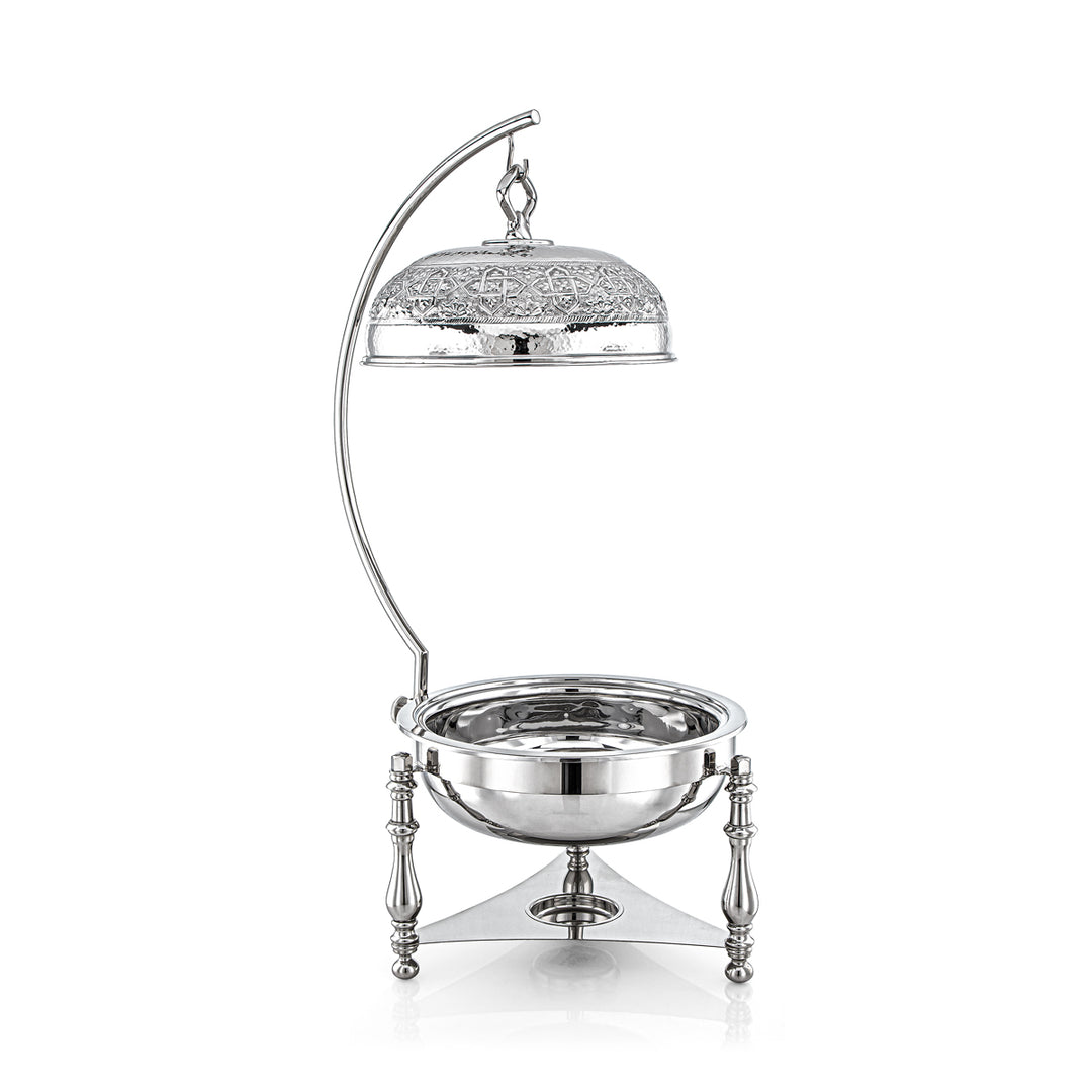 Almarjan 6 Liter Brass Chafing Dish Silver  - MD-2919A