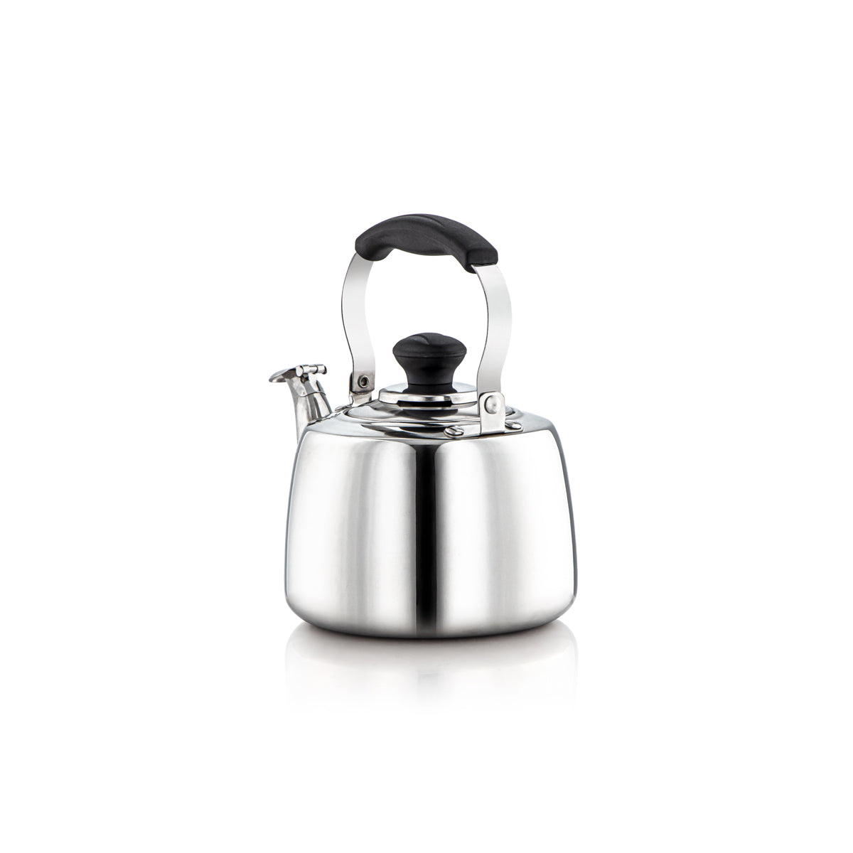 Almarjan 0.95 Liter Amani Collection Stainless Steel Whistling Kettle Silver - STS0010902