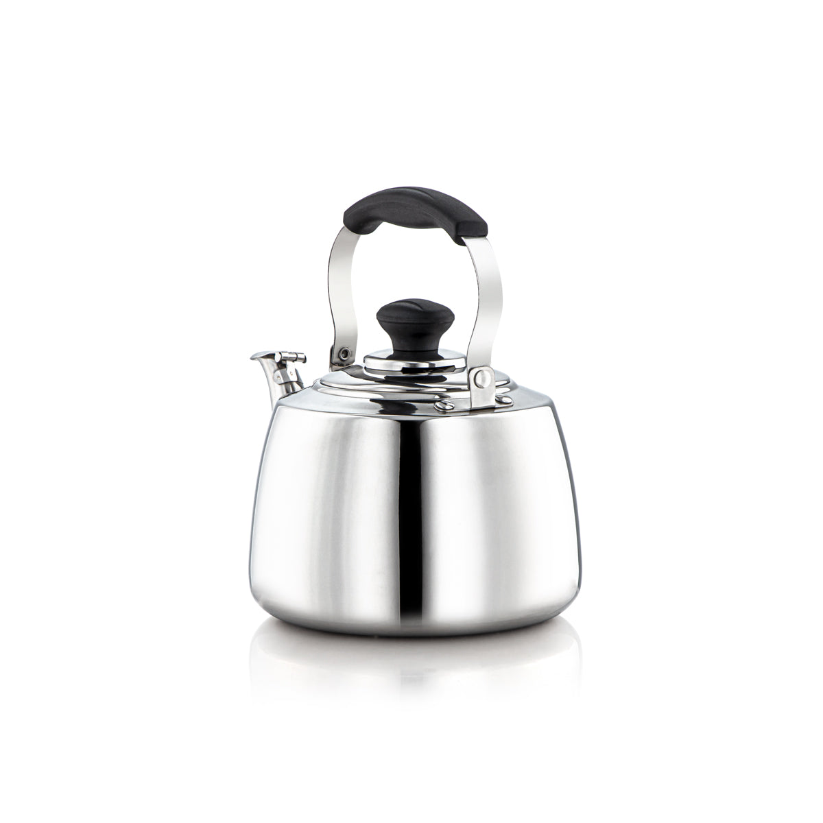 Almarjan 1.35 Liter Amani Collection Stainless Steel Whistling Kettle Silver - STS0010903