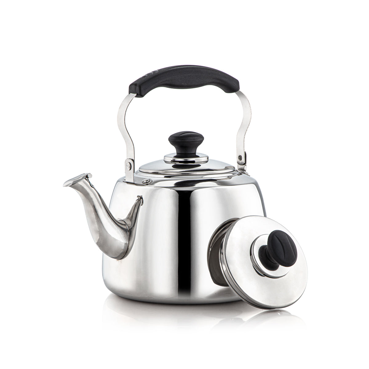 Almarjan 2.65 Liter Amani Collection Stainless Steel Whistling Kettle Silver - STS0010905