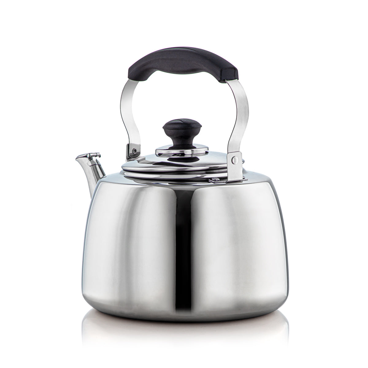 Almarjan 4.65 Liter Amani Collection Stainless Steel Whistling Kettle Silver - STS0010907