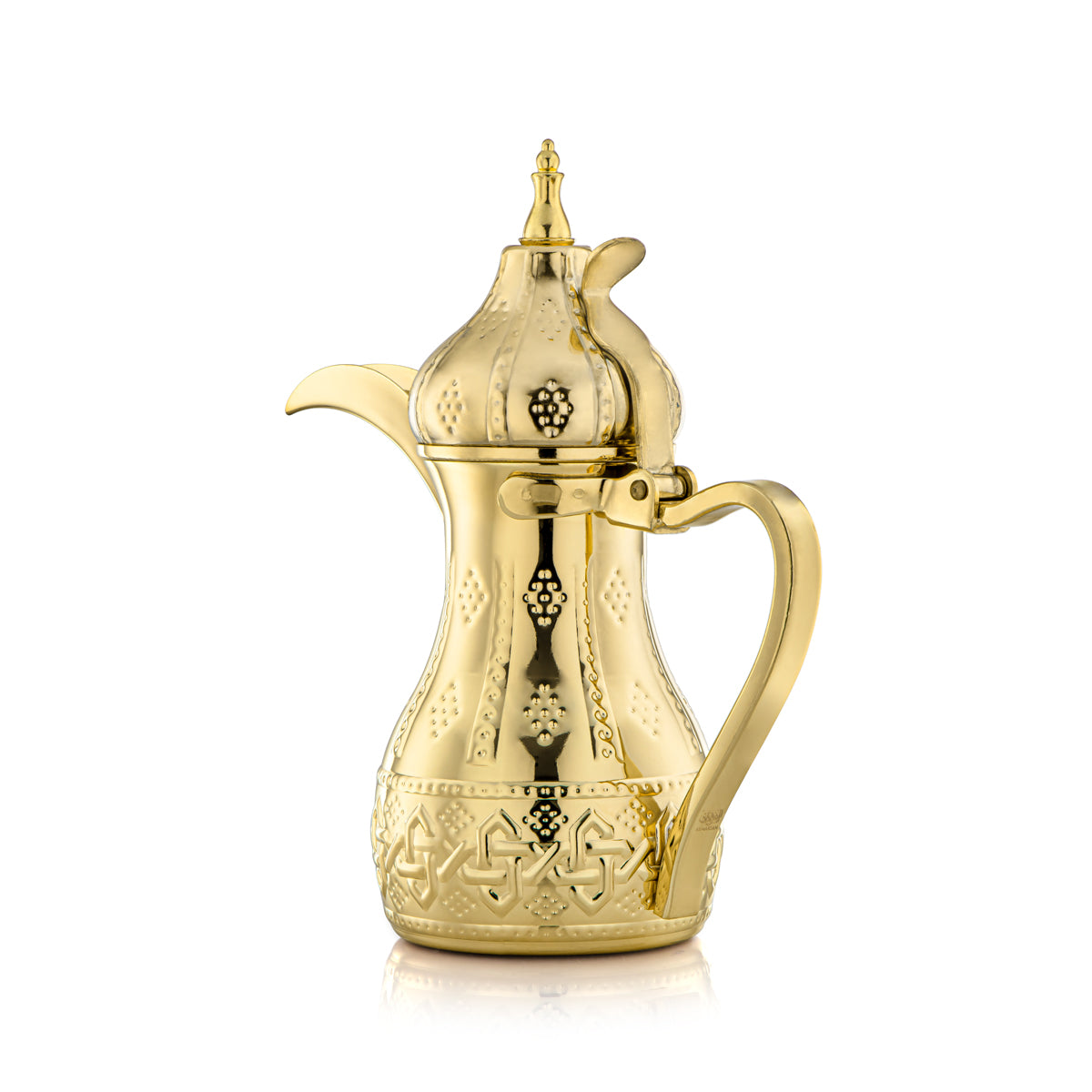 Almarjan 1 Liter Sahara Collection Stainless Steel Dallah Gold - STS0010977