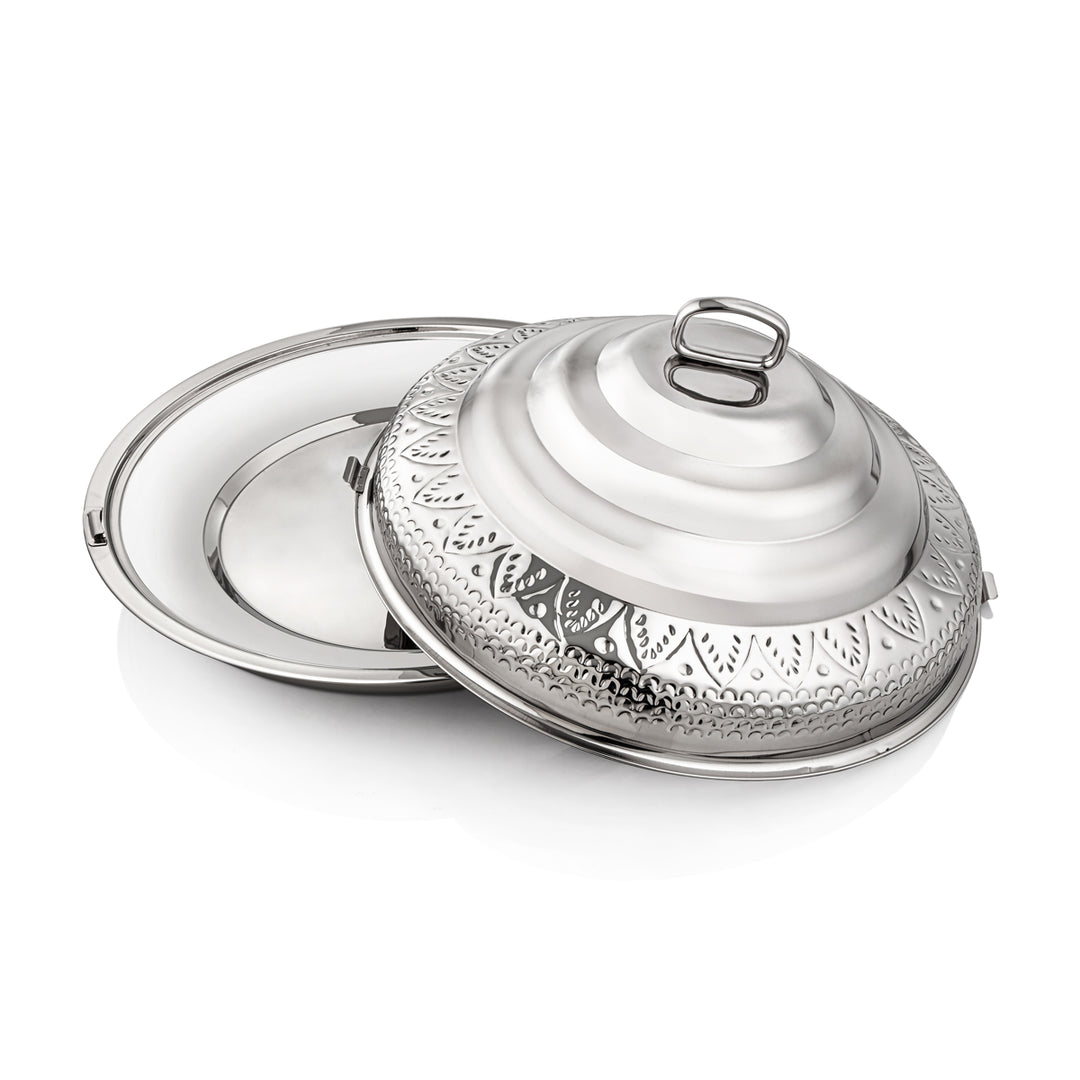 Almarjan 50 CM Abraj Collection Stainless Steel Hot Pot Silver - H22M59