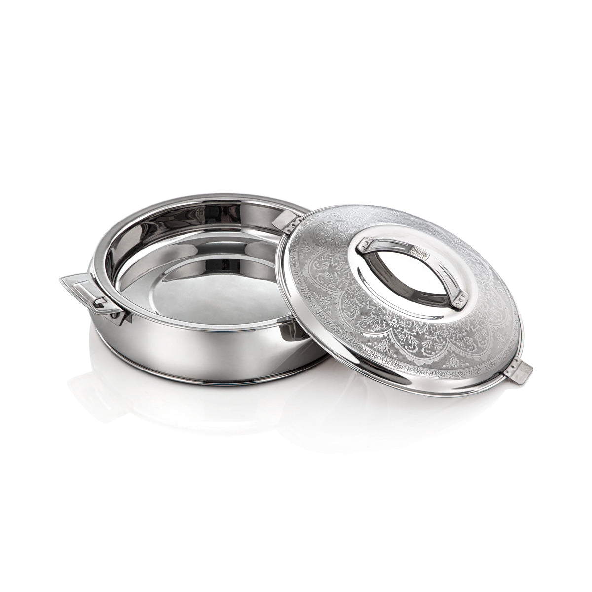 Almarjan 21 CM Ashwaq Collection Stainless Steel Hot Pot Silver - H22E12