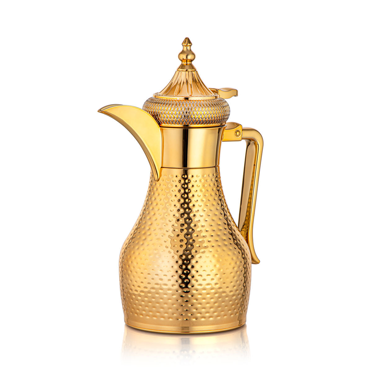 Almarjan 1 Liter Stainless Steel Vacuum Dallah Gold - SUD/H-100-G