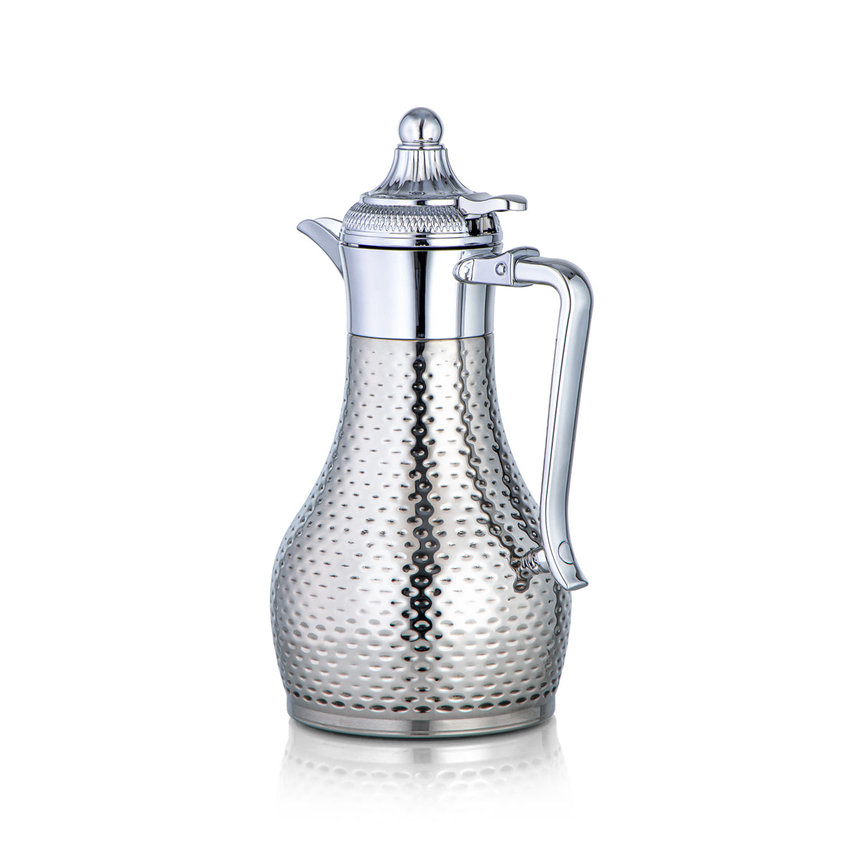 Almarjan 0.8 Liter Stainless Steel Vacuum Tea Dallah Silver - SUT/H-080-CR