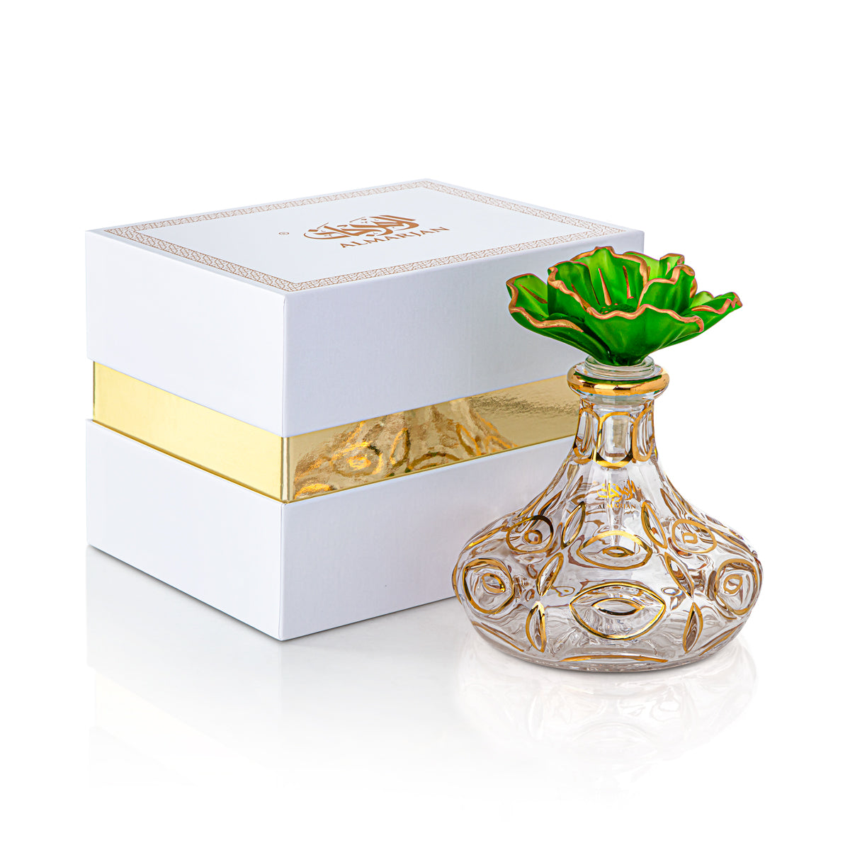 Almarjan 16 Tola Perfume Bottle - VR-HAM016-GG Green