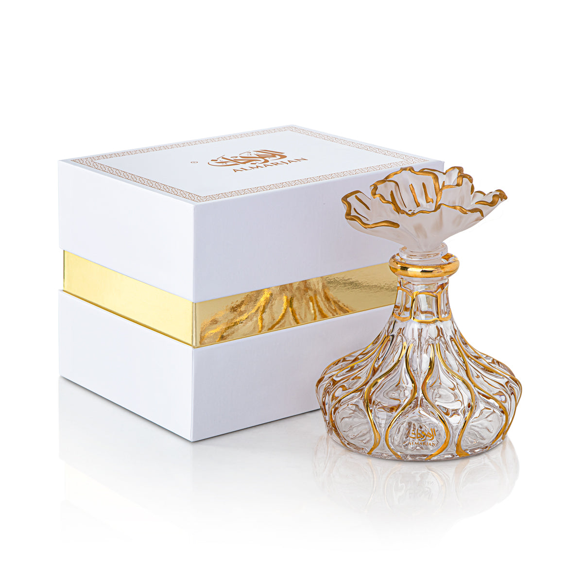 Almarjan 16 Tola Perfume Bottle - VR-HAM017-FG Frost