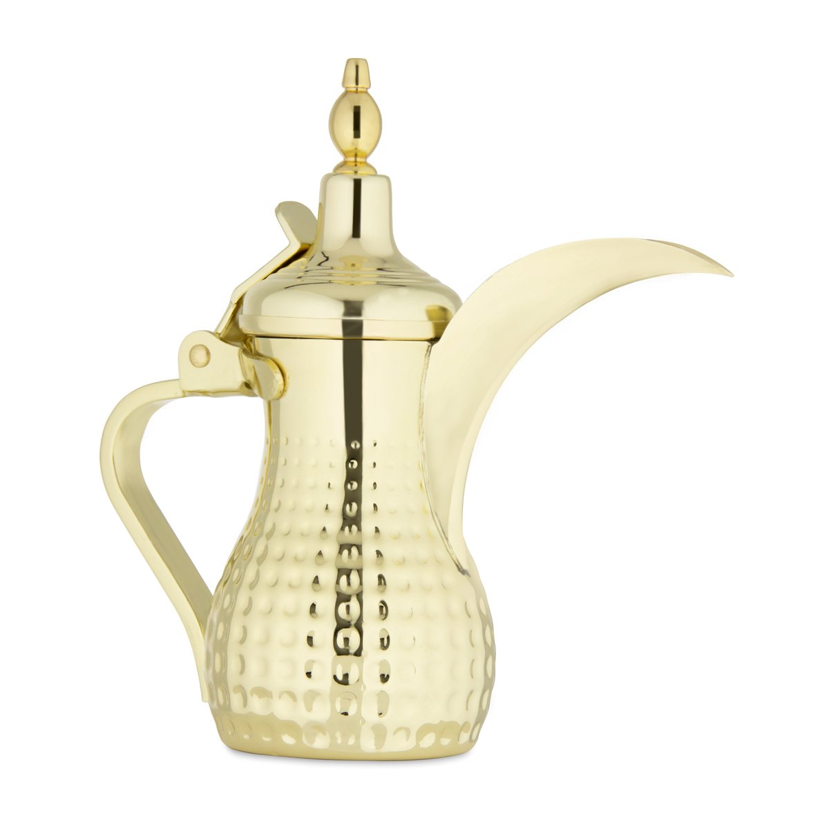 Almarjan 0.35 Liter Hammered Collection Stainless Steel Dallah Gold - STS0010552