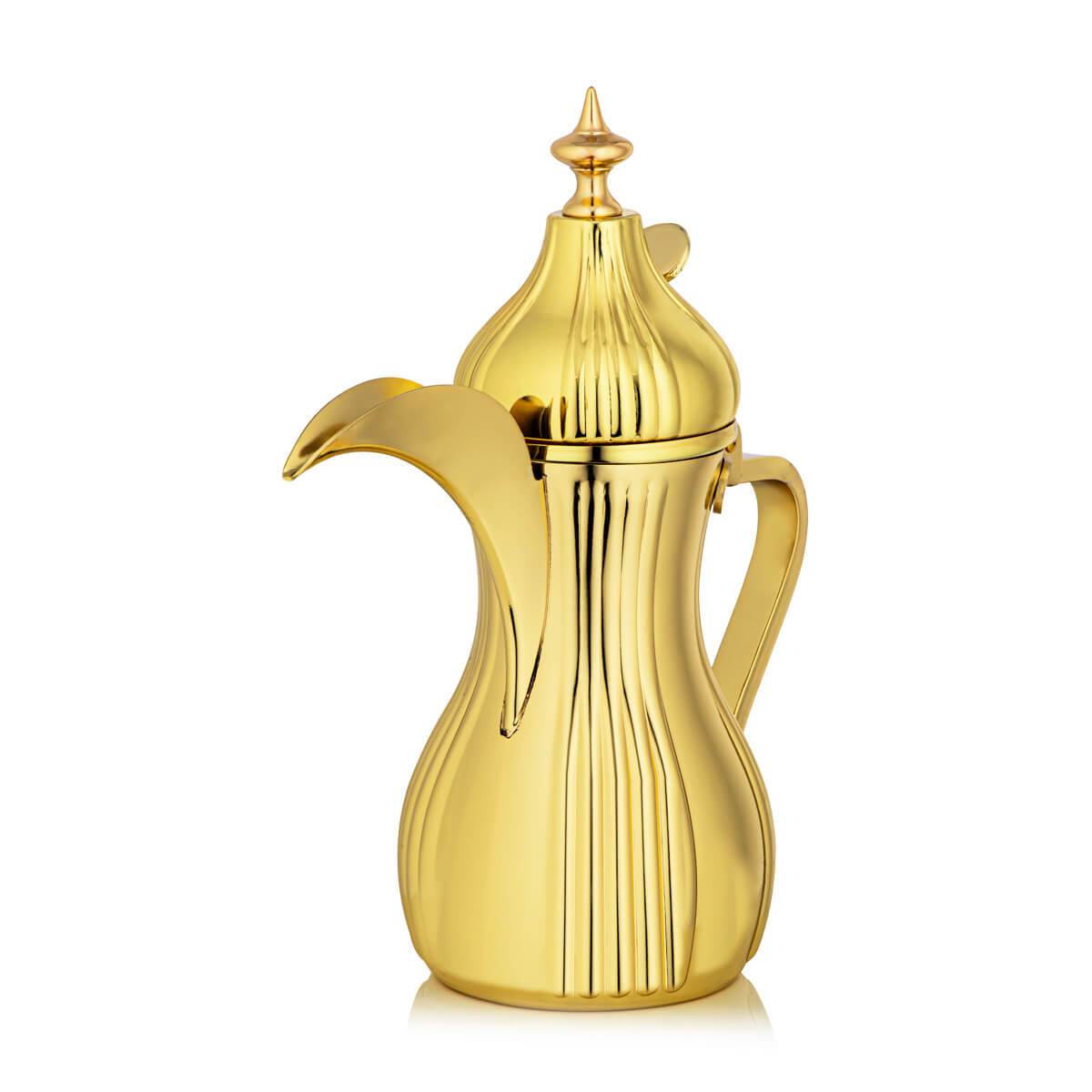 Almarjan 1 Liter Stainless Steel Dallah Gold - STS0010671