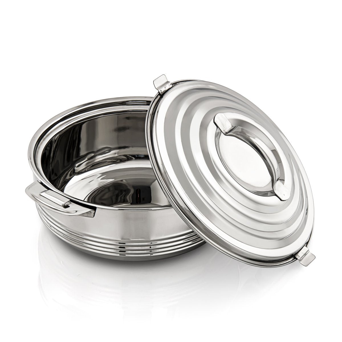 Almarjan 4 Piece Casa Collection Stainless Steel Hot Pot Silver - STS0290035