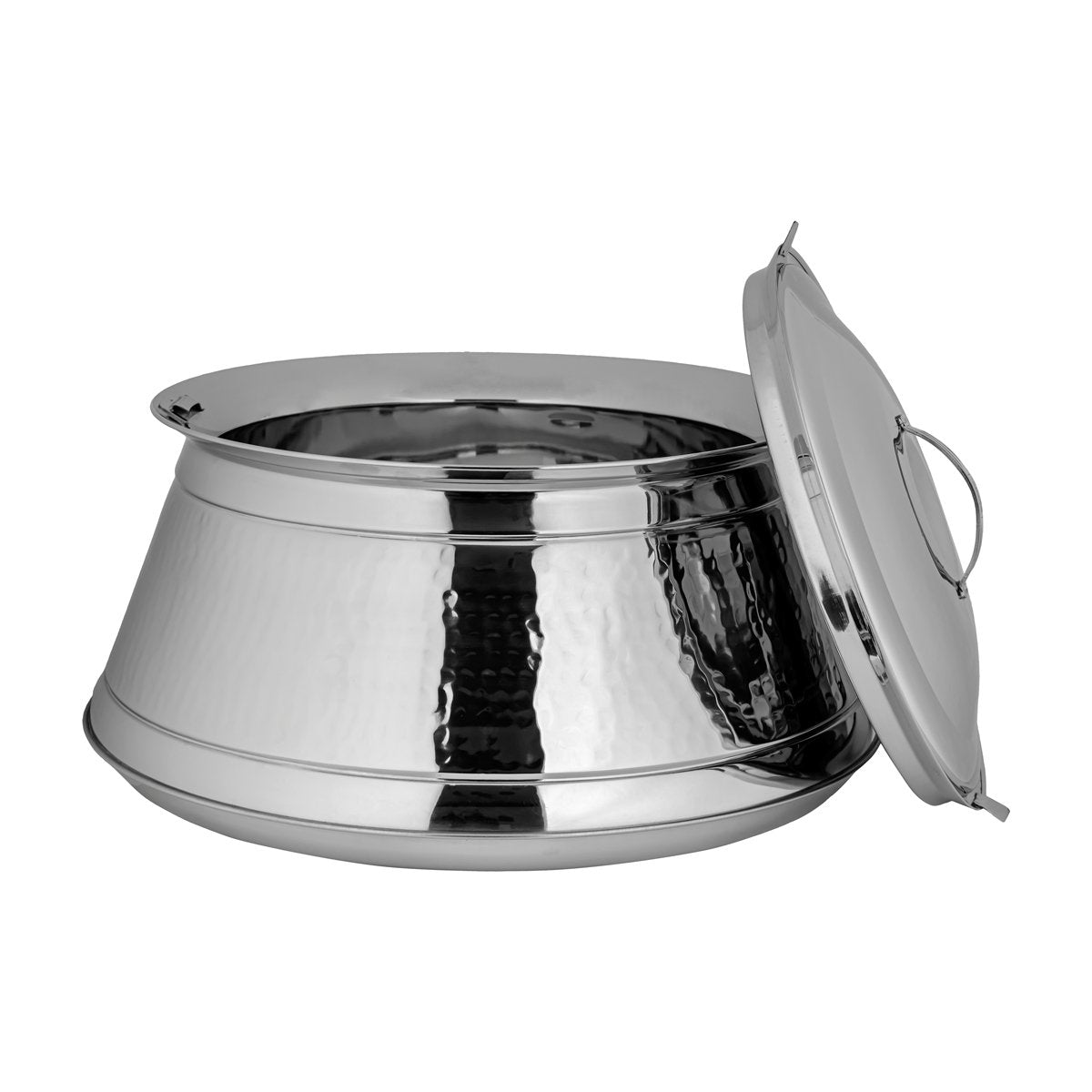 Almarjan 10000 ML Harisa Collection Stainless Steel Hot Pot Silver-STS0292216